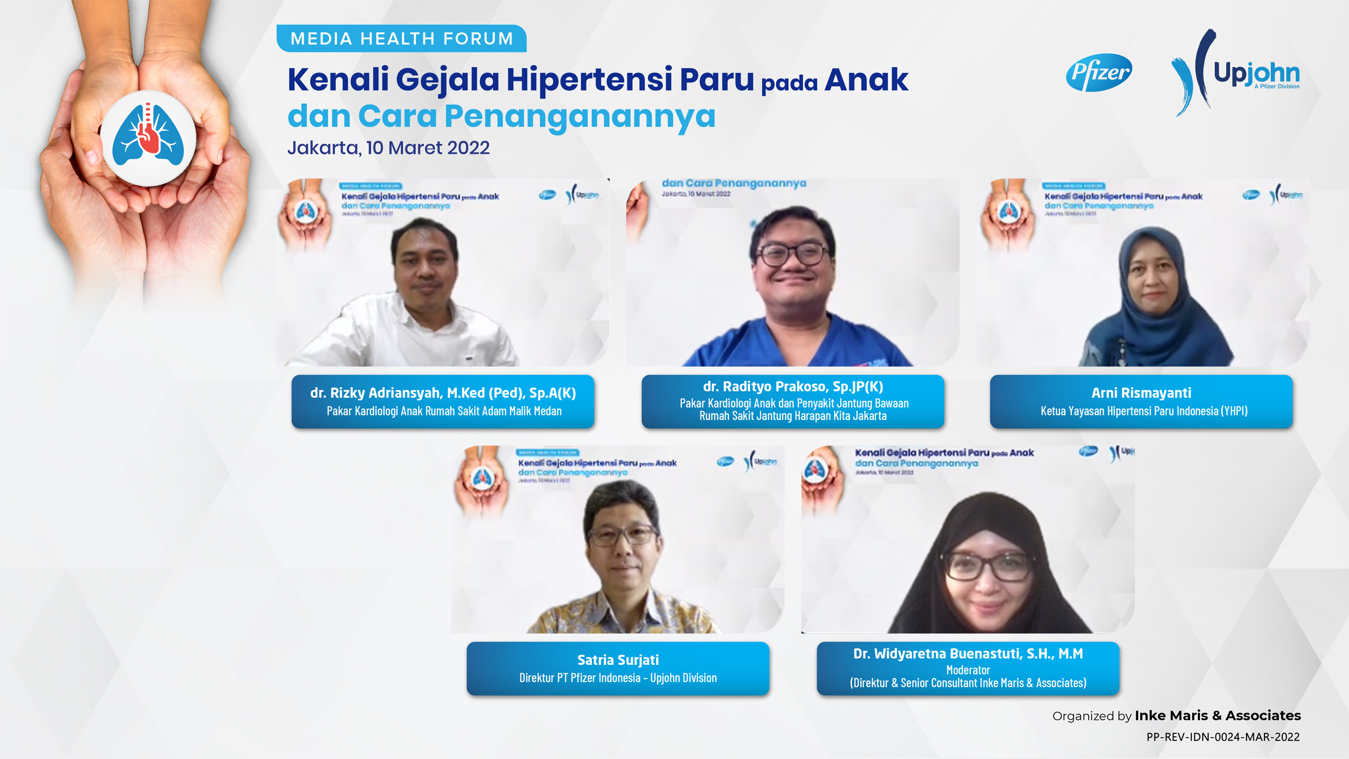Media Health Forum(MHF) dengan topik ‘Kenali Gejala Hipertensi Paru pada Anak dan Cara Penanganannya pada Kamis (10/3).