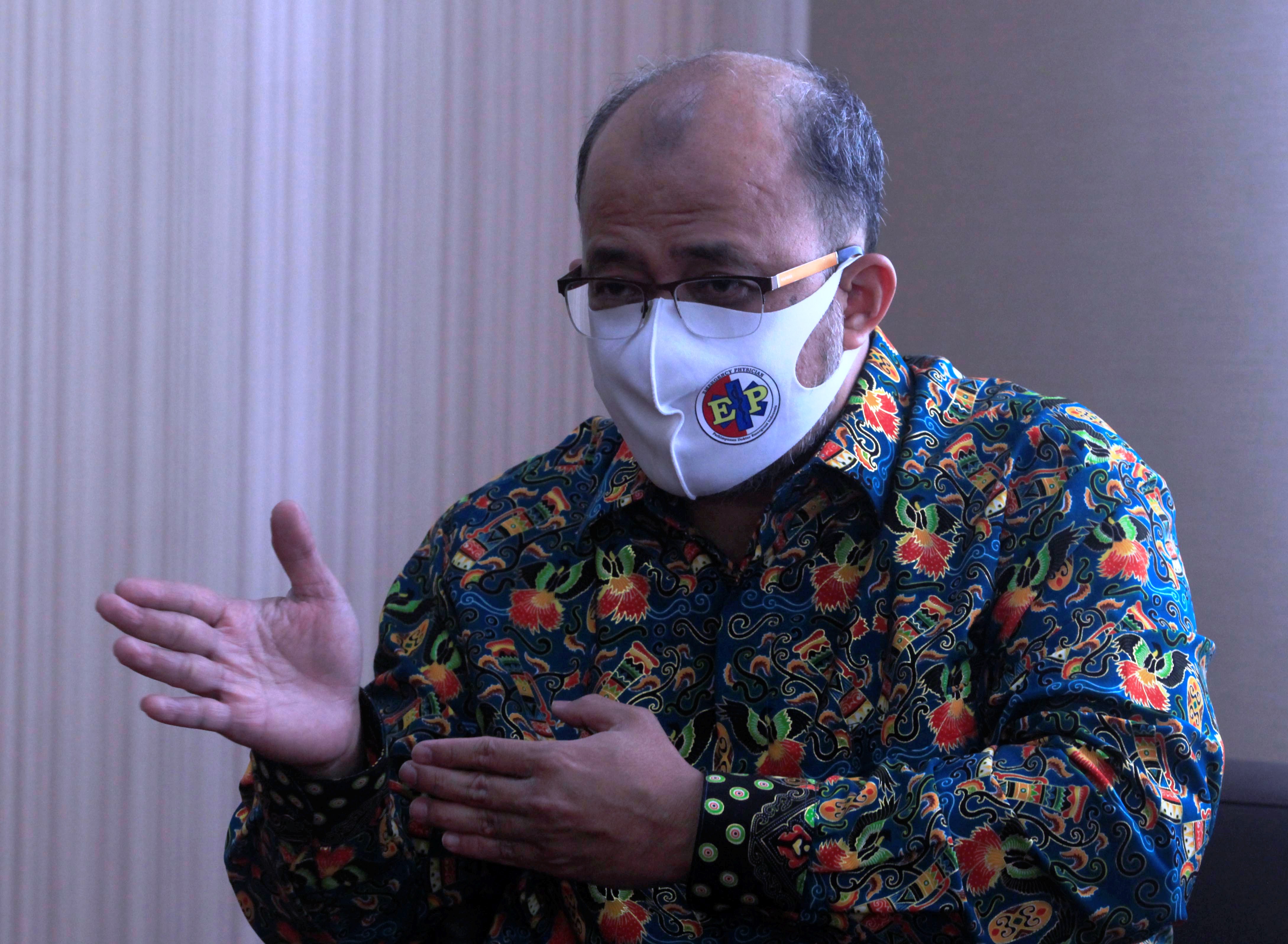 Ketua Pengurus Besar Ikatan Dokter Indonesia (PB IDI) dr.Adib Khumaidi,Sp.OT. 