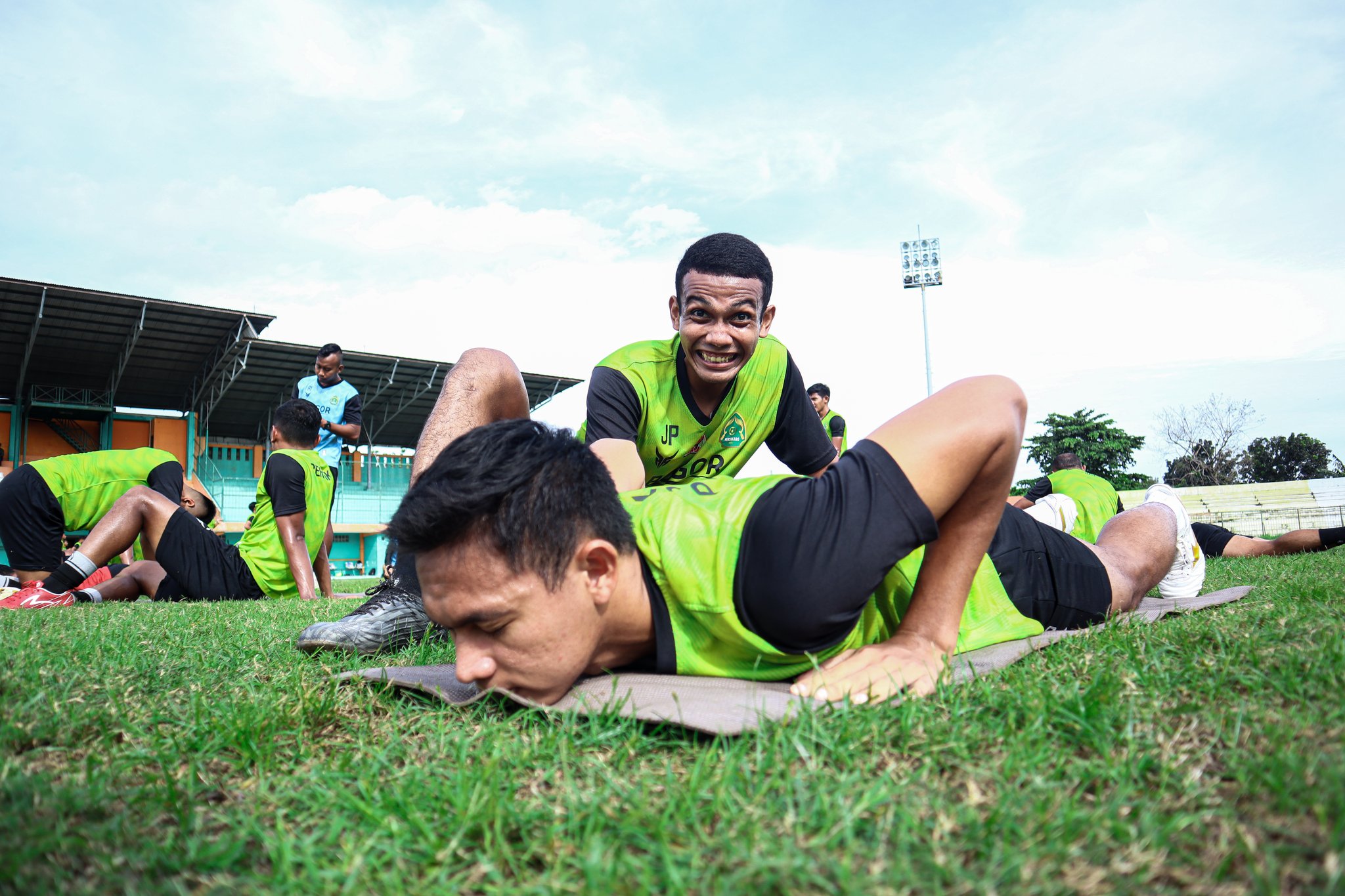 Sesi latihan skuad Persikabo