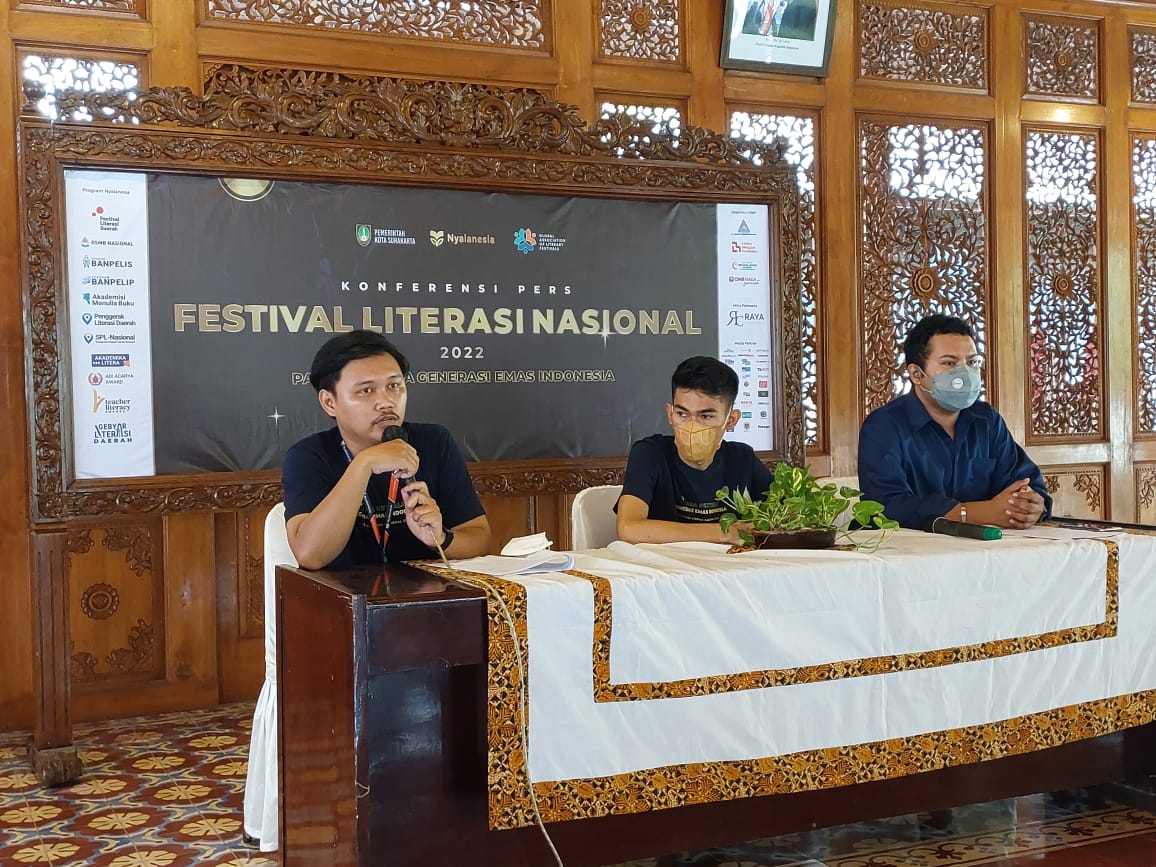 Konferensi pers Festival Literasi 2022.