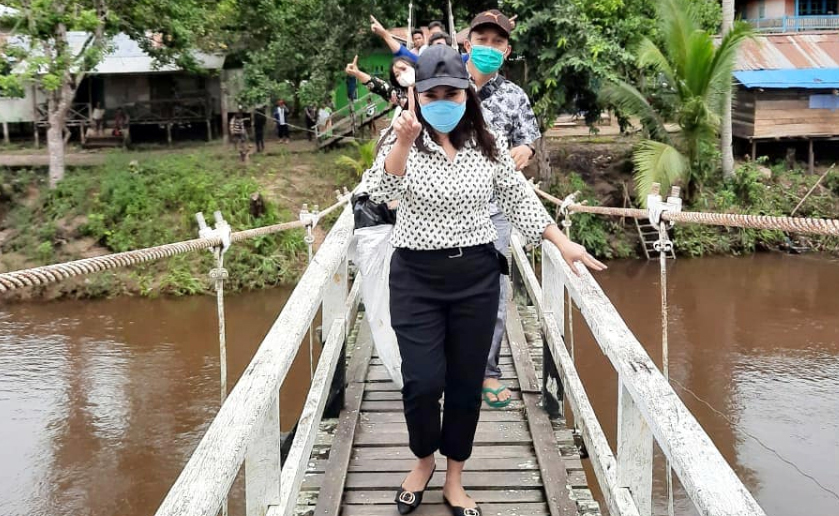 Keadaan di daerah perbatasan Kabupaten Melawi, Kalimantan Barat (Kalbar), pada 6 November 2020.