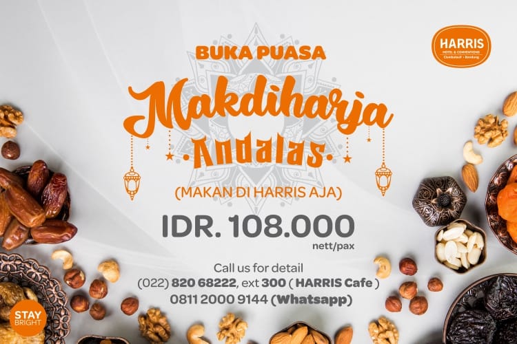  HARRIS Hotel & Conventions Ciumbuleuit Bandung menyediakan santapan buka puasa