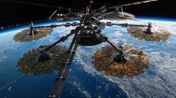 Salah satu mesin pengendali cuaca yang digambarkan dalam film Geostorm (2017).