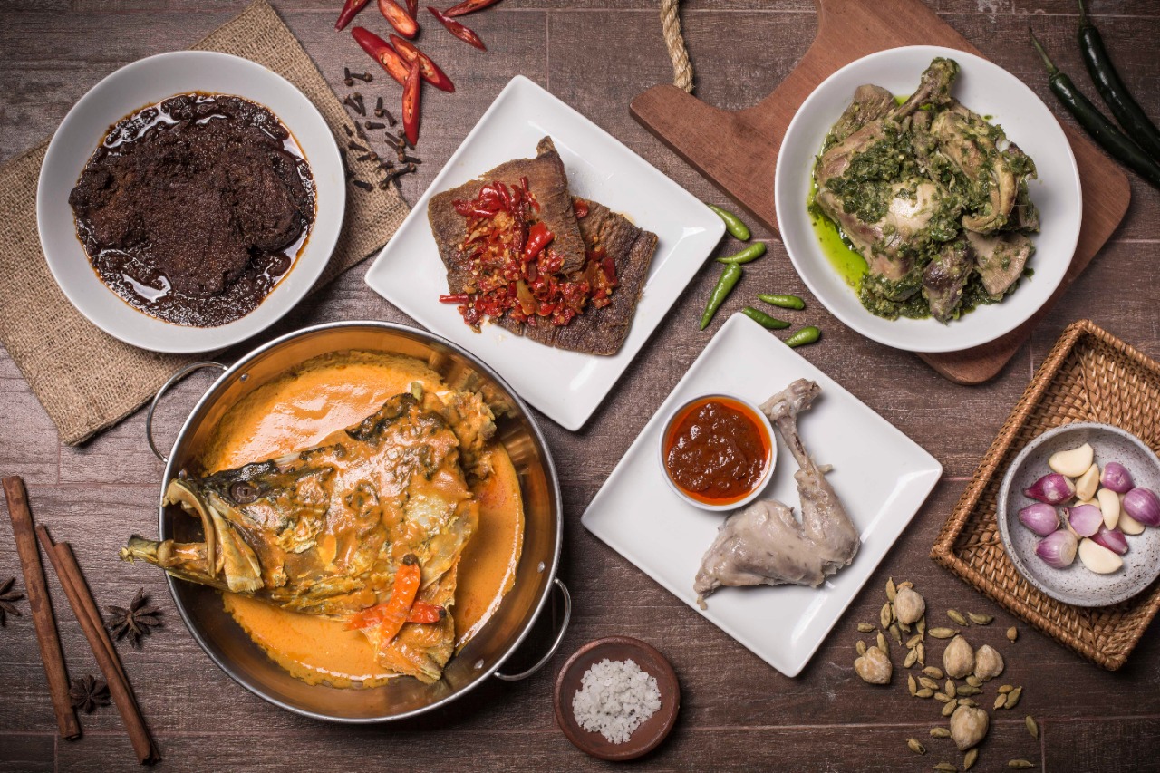 Ilustrasi rempah-rempah pada kuliner Nusantara.