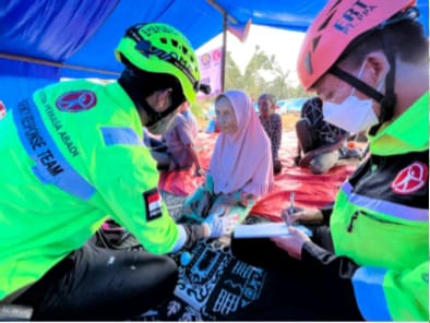 TIm Respons Cepat AMM membantu korban gempa di Pasaman, SUmbar