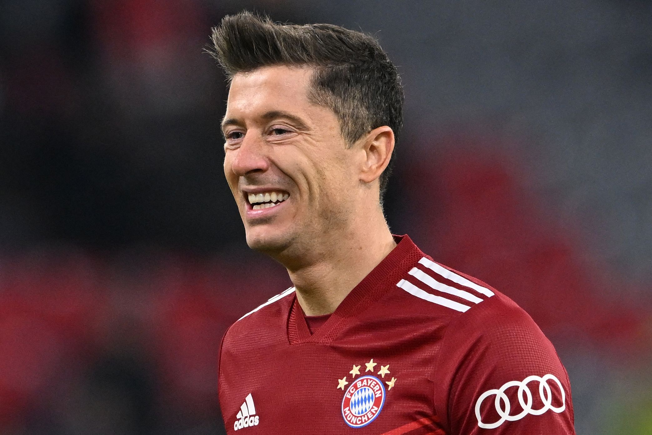 Penyerang Bayern Muenchen Robert Lewandowski
