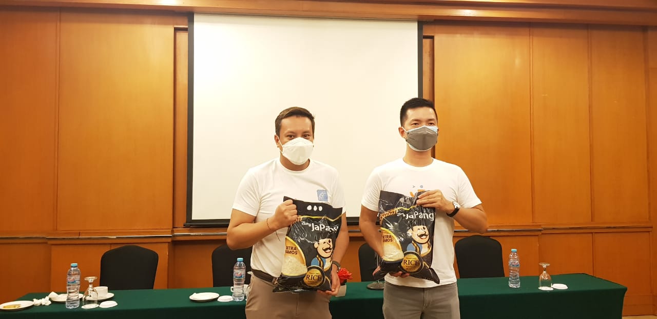 Produk beras Japang yang didistribusikan melalui jaringan Jawara