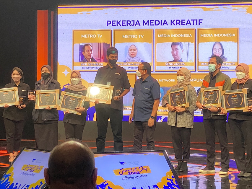 Media Group Network memberikan apresiasi bagi jurnalis-jurnalis terbaiknya di Journalist Day 2022. 