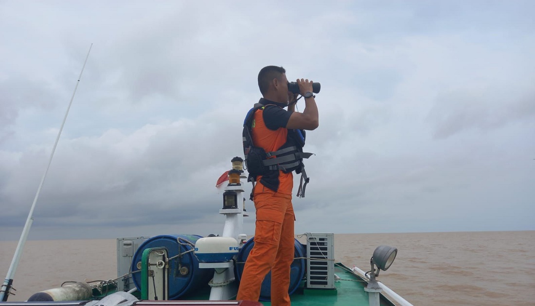 Pencarian nakhoda dan ABK KM Sumber Daya yang hilang di perairan Kepulauan Berhala.