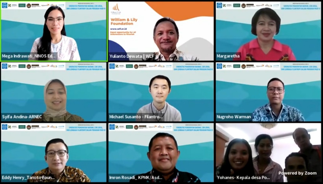 Webinar Sinergitas Pemerintah Daerah, LSM Lokal dan Lembaga Filantropi dalam Program PAUD HI, Rabu (16/3).