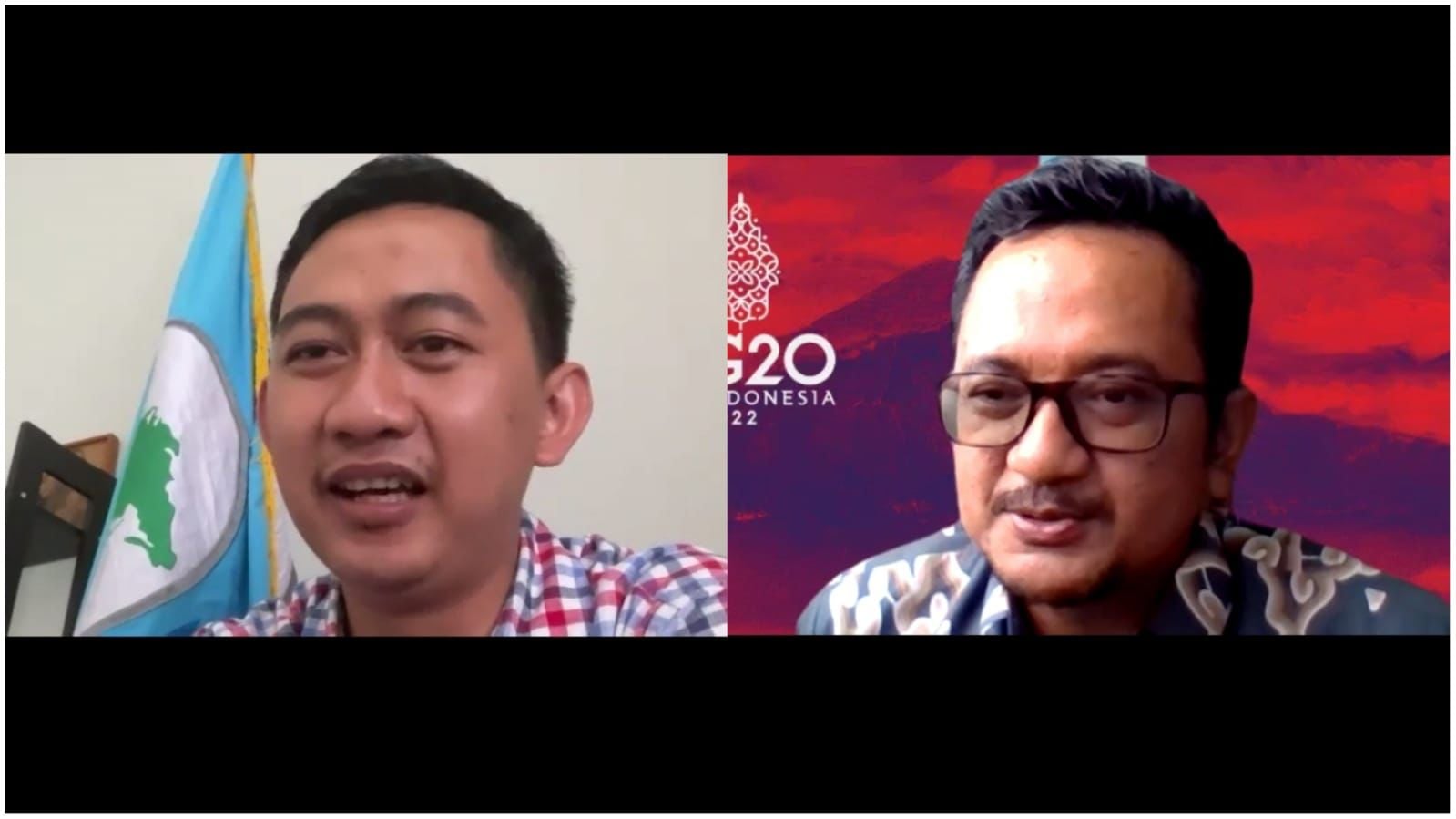 Direktur Diplomasi Publik Kemenlu) RI, Yusron B. Ambary(kanan) dan Presiden AAYG Respiratori Saddam al-Jihad 