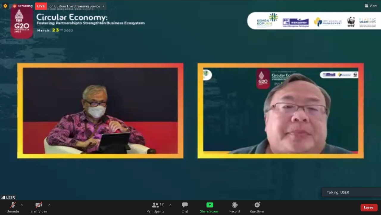  Webinar High Level bertema Circular Economy: Fostering Partnership to Strengthen Business Ecosystem.