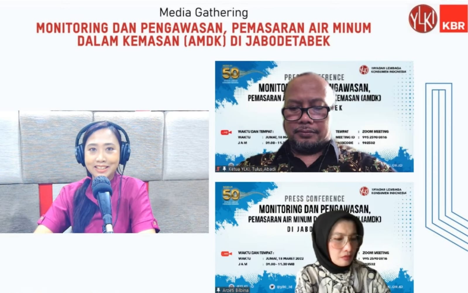 Media Gathering bertajuk “Monitoring dan Pengawasan, Pemasaran Air Minum Dalam Kemasan (AMDK) di Jabodetabek.