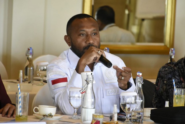 Anggota Komisi I DPR RI Yan Permenas Mandenas.