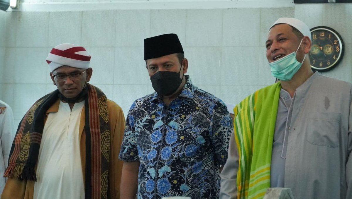 Kepala BNPT Boy Rafli Amar bersilaturahim dengan cucu dari almarhum Al Habib Ali bin Abdul Rahman Alhabsy di Jakarta, Senin (28/2).