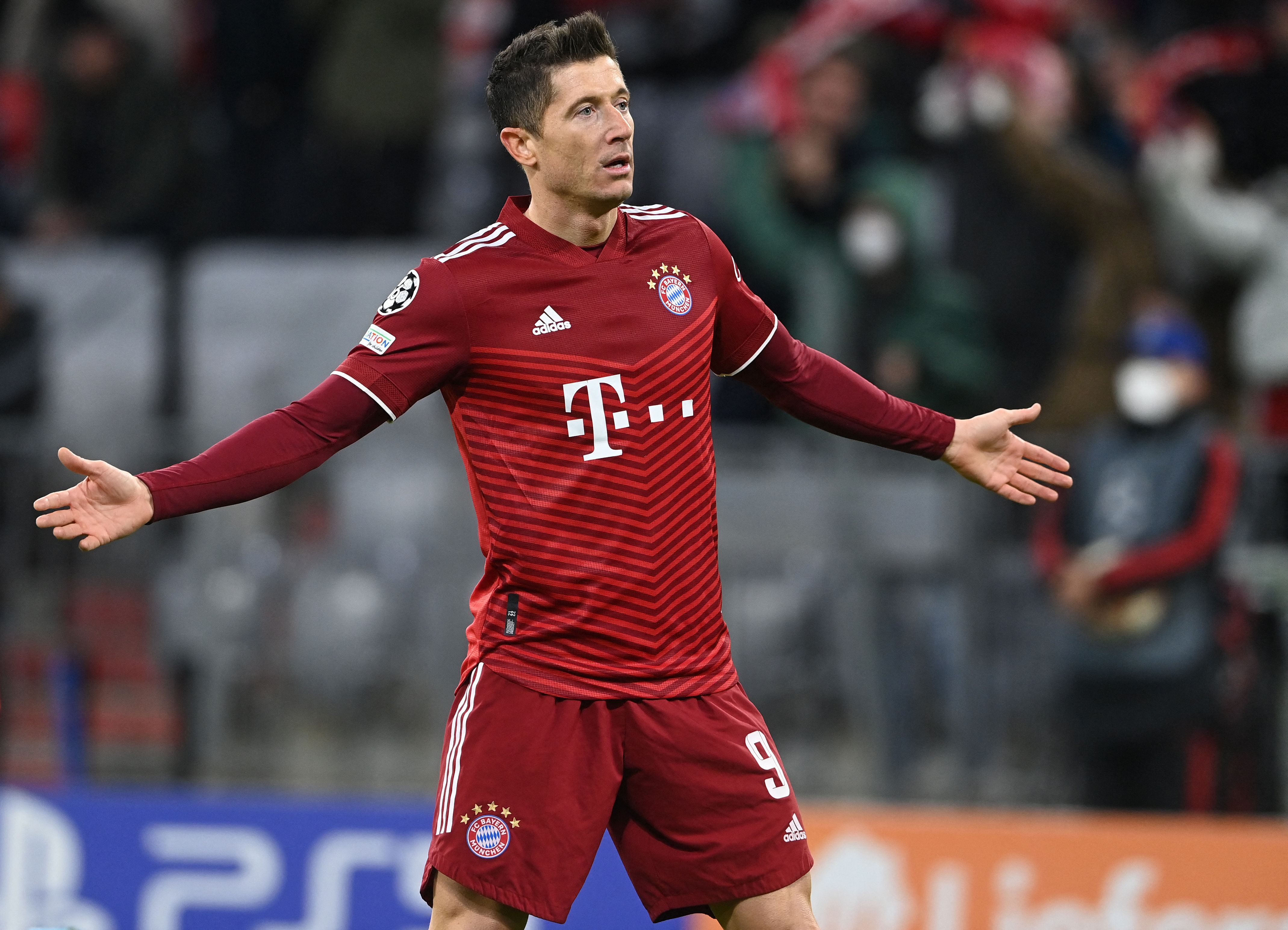 Penyerang Bayern Muenchen Robert Lewandowski