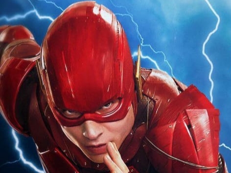 Ezra Miller sebagai The Flash.