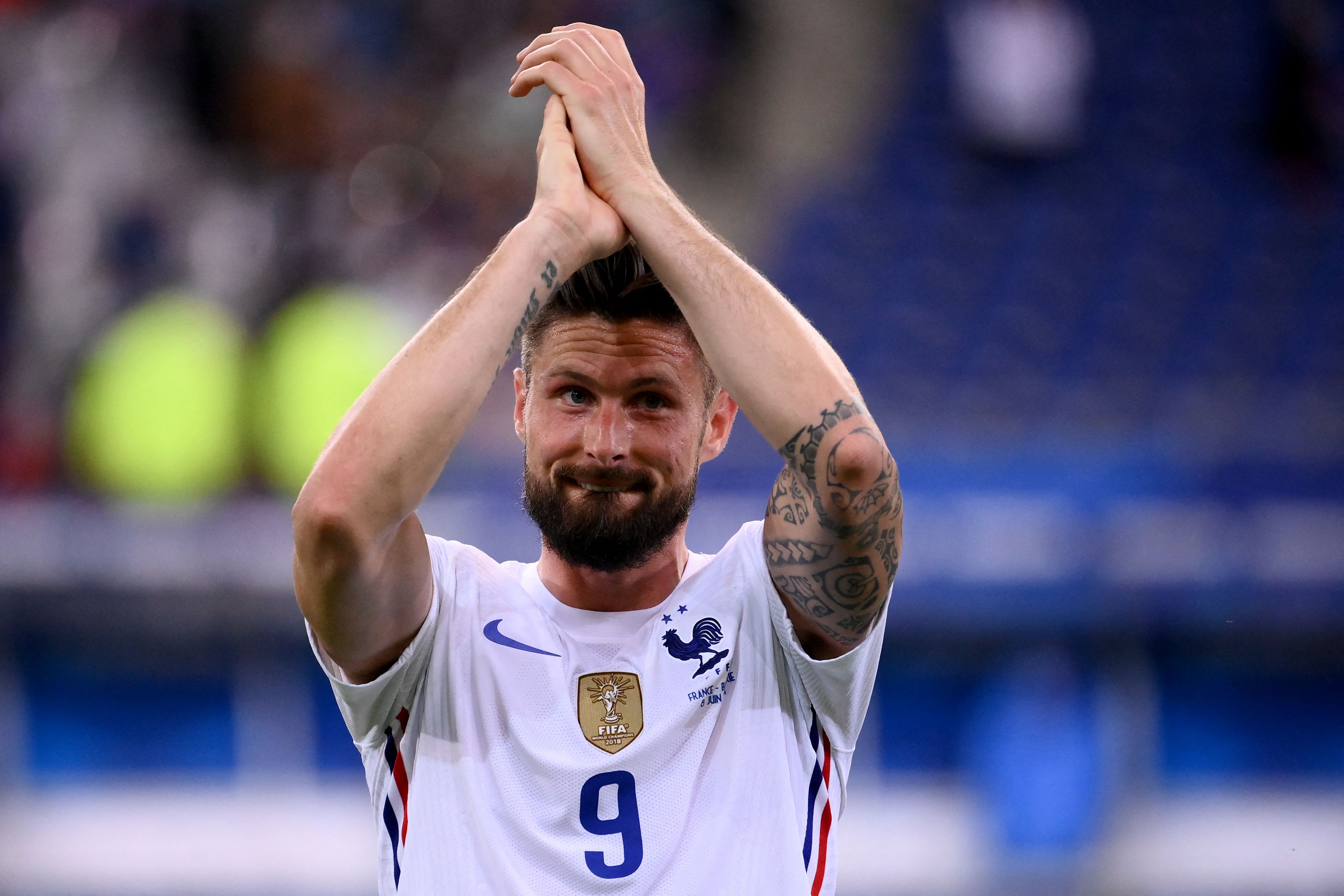 Penyerang timnas Prancis Olivier Giroud