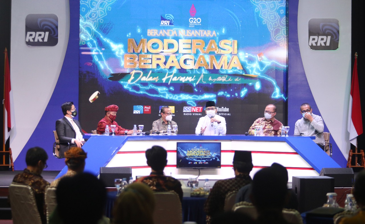 Diskusi mengenai Moderasi beragama yang digelar RRI