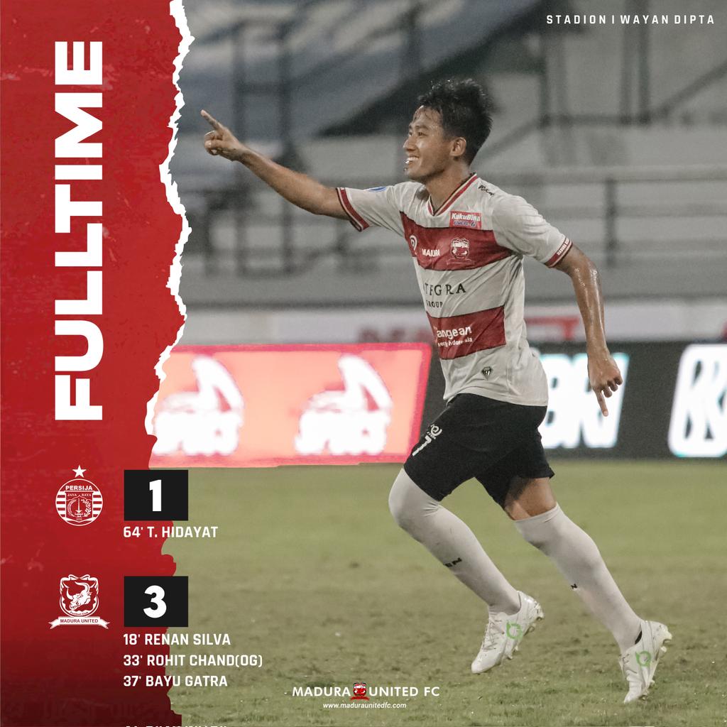 Libas Persija, Madura United Dipastikan Lolos Degradasi