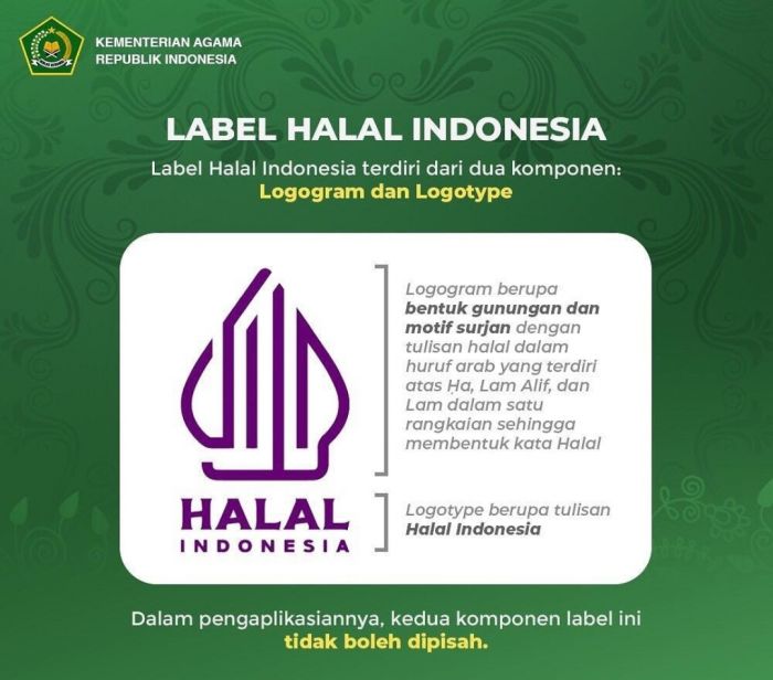 Logo halal baru yang dikeluarkan Kementerian Agama RI dinilai beragam interpretasi bagi masyarakat umum, karena tidak jelas.