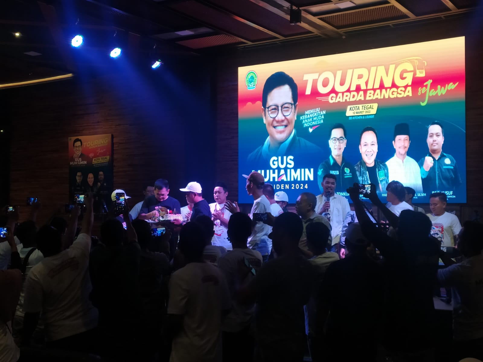 Touring dan Deklarasi dukungan bagi Gus Muhaimin Presiden 2024 di Kota Tegal.