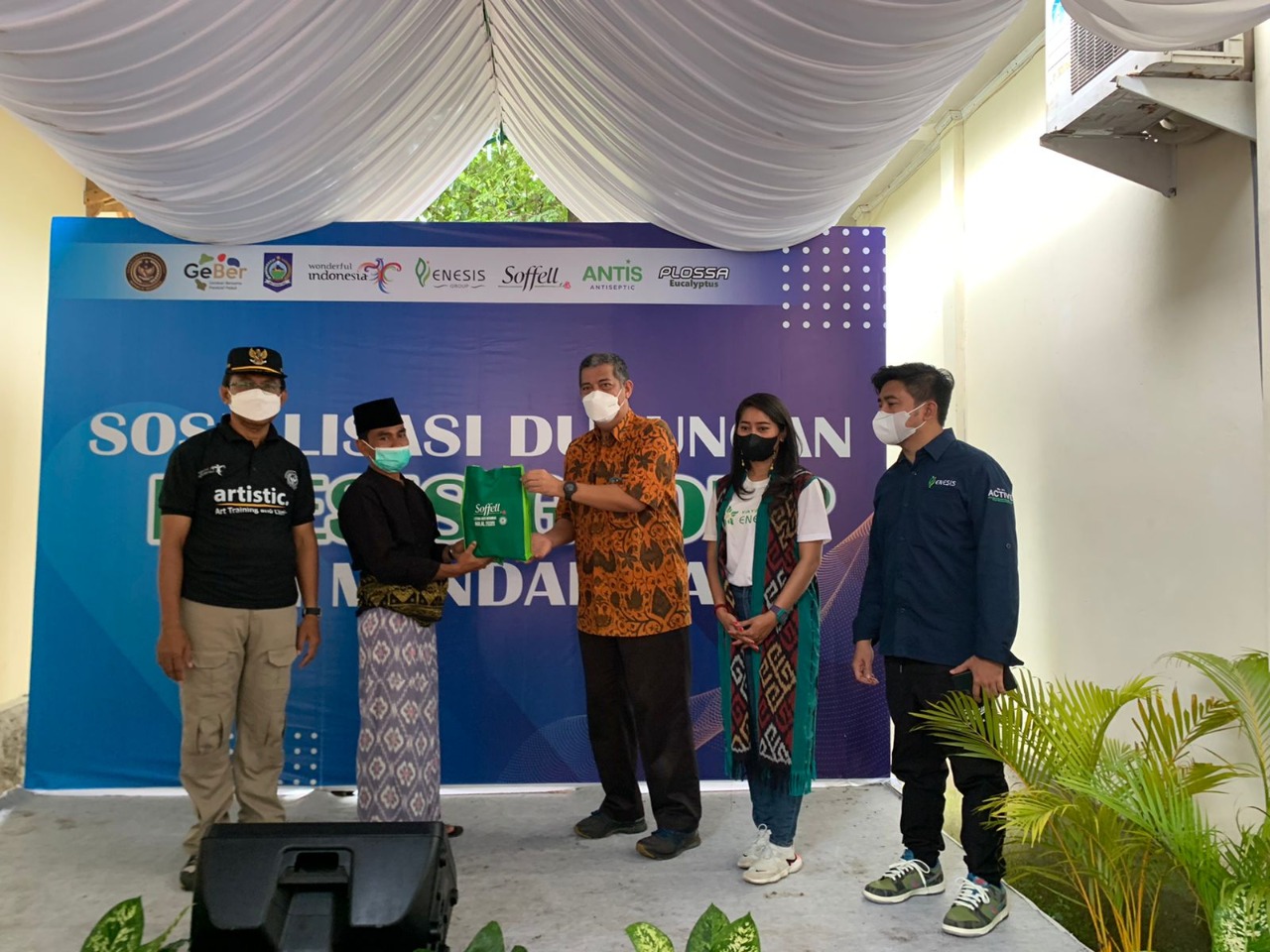 Acara Sosialisasi Dukungan Enesis Group terkait pencegahan DBD di Mandalika, Lombok Tengah, Nusa Tenggara Barat.