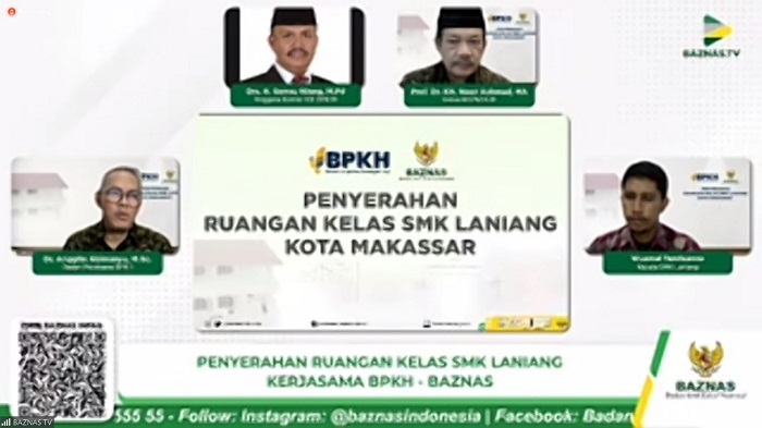 BPKH-Baznas Serahkan Bantuan Ruang Kelas Bagi SMK Laniang Makassar