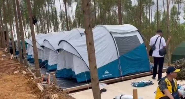 Lokasi berkemah Presiden Joko Widodo bersama para gubernur