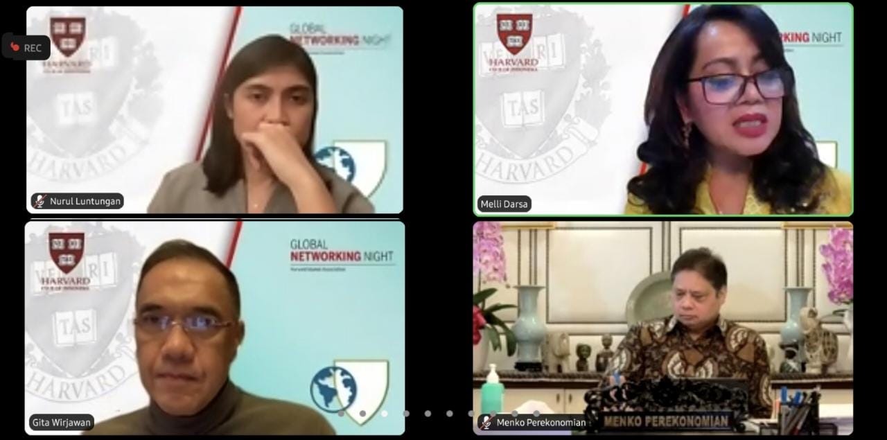 Diskusi Harvard Club of Indonesia mengenai pemuihan ekonomi nasional