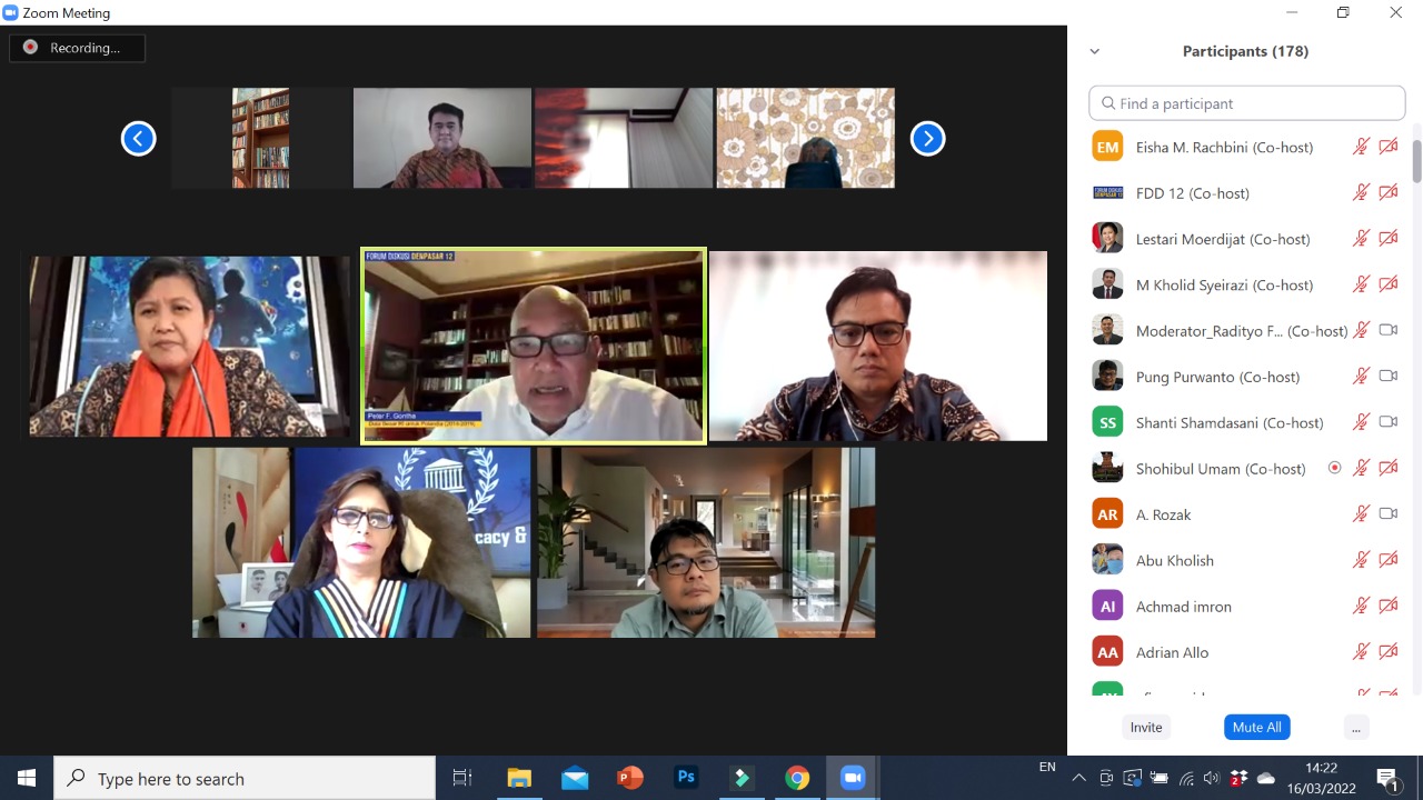 Forum Denpasar 12 yang membahas perang Rusia-Ukraina