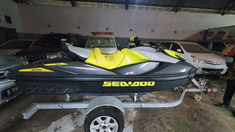 Jetski milik Nurdin Abdullah yang akan dilelang KPK