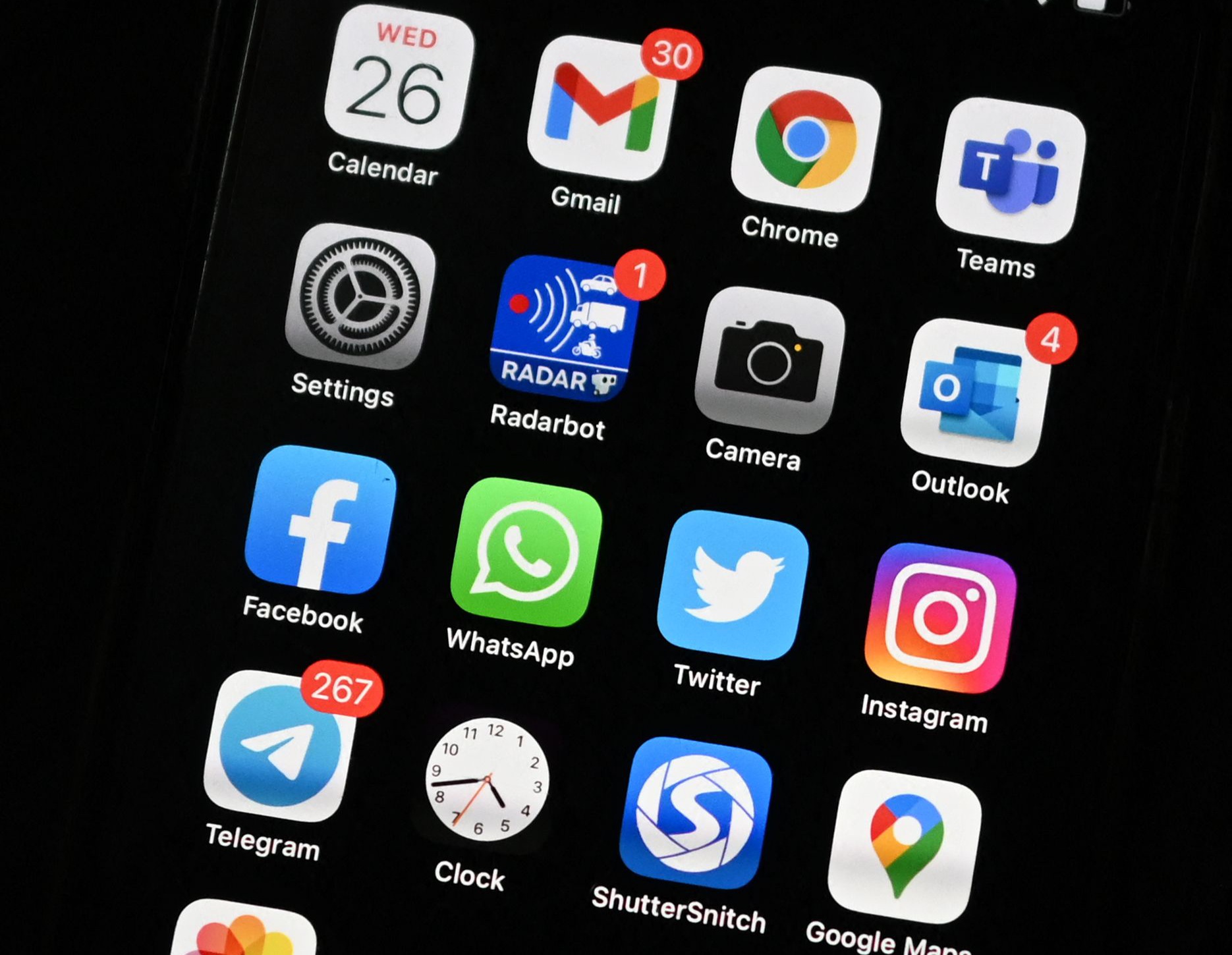 Aplikasi media sosial di ponsel