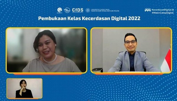 Kemenkominfo dan UGM menghadirkan Seri Mata Kuliah Kecerdasan Digital 2022.
