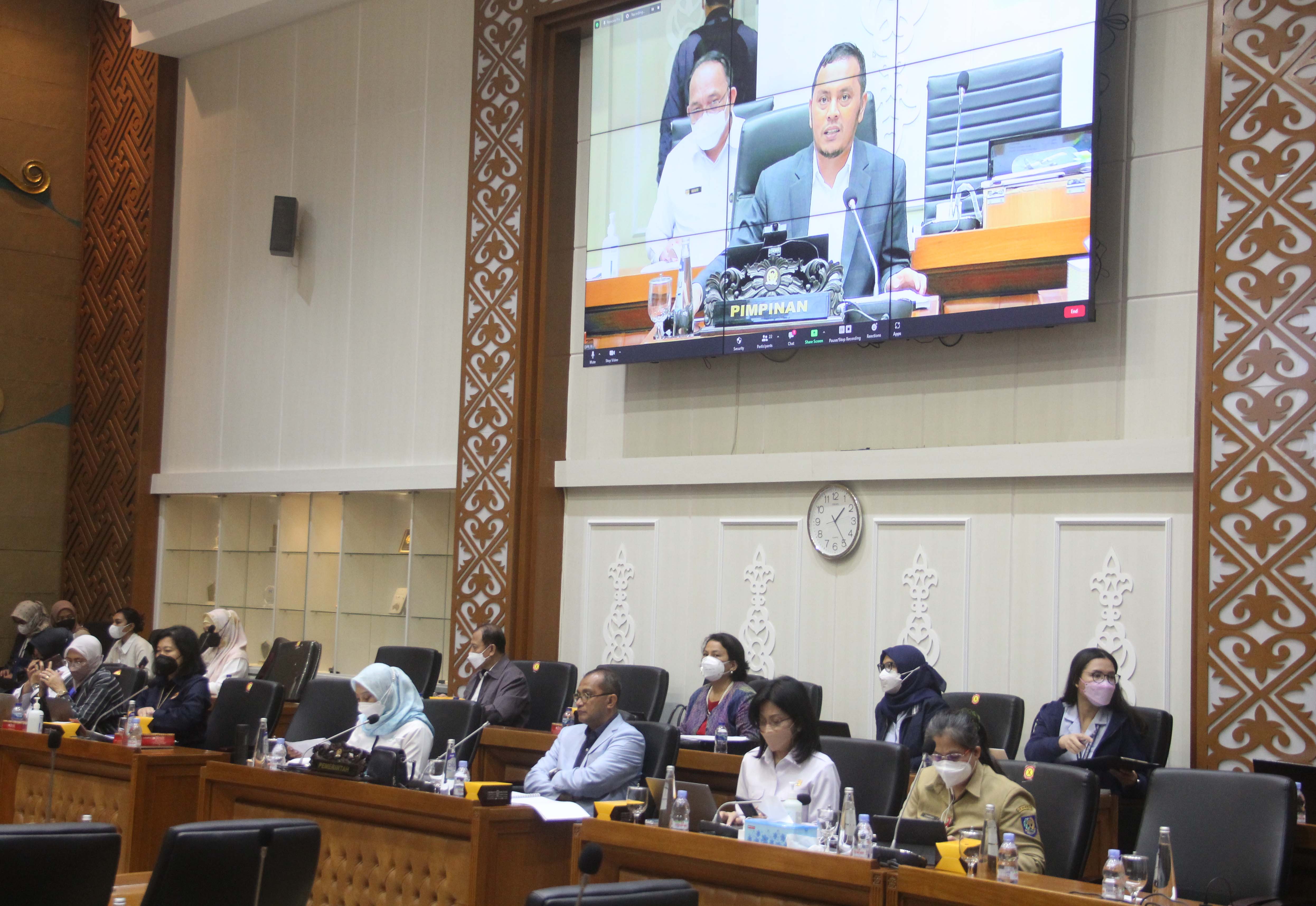 Rapat lanjutan pembahasn DIM RUU TPKS di Gedung Nusantara I, Komplek Parlemen Senayan, Jakarta.