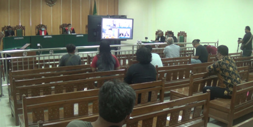 TUBAGUS Muhammad Joddy terdakwa kasus kecelakaan tunggal yang menewaskan artis Vanessa Angel beserta suaminya Febri Andriansyah. 