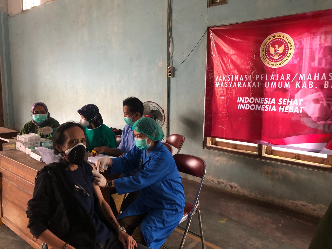 BIN DIY mengakselerasi vaksinasi covid-19 di DIY menjelang Ramadan di Gunungkidul, Senin (28/3)