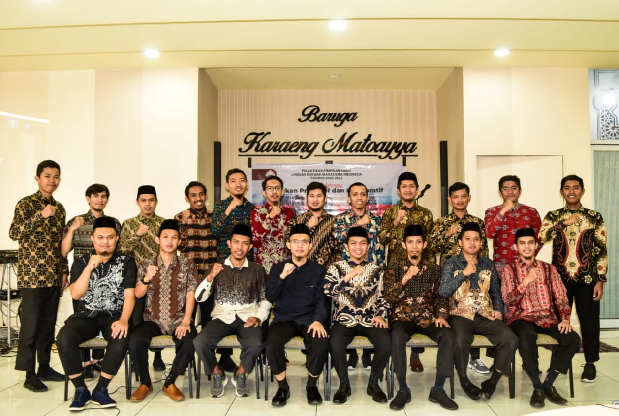 Jajaran pengurus Pimpinan Pusat Lingkar Dakwah Mahasiswa Indonesia (PP LIDMI) periode 2022-2024