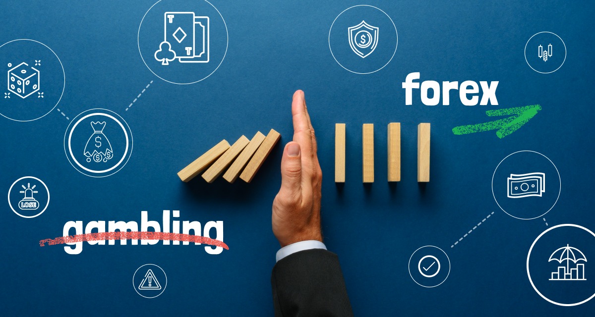 Ilustrasi apakah Forex Sama dengan perjudian atau tidak. 