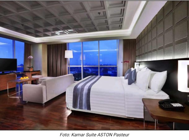 Salah satu ruangan di Hotel Aston