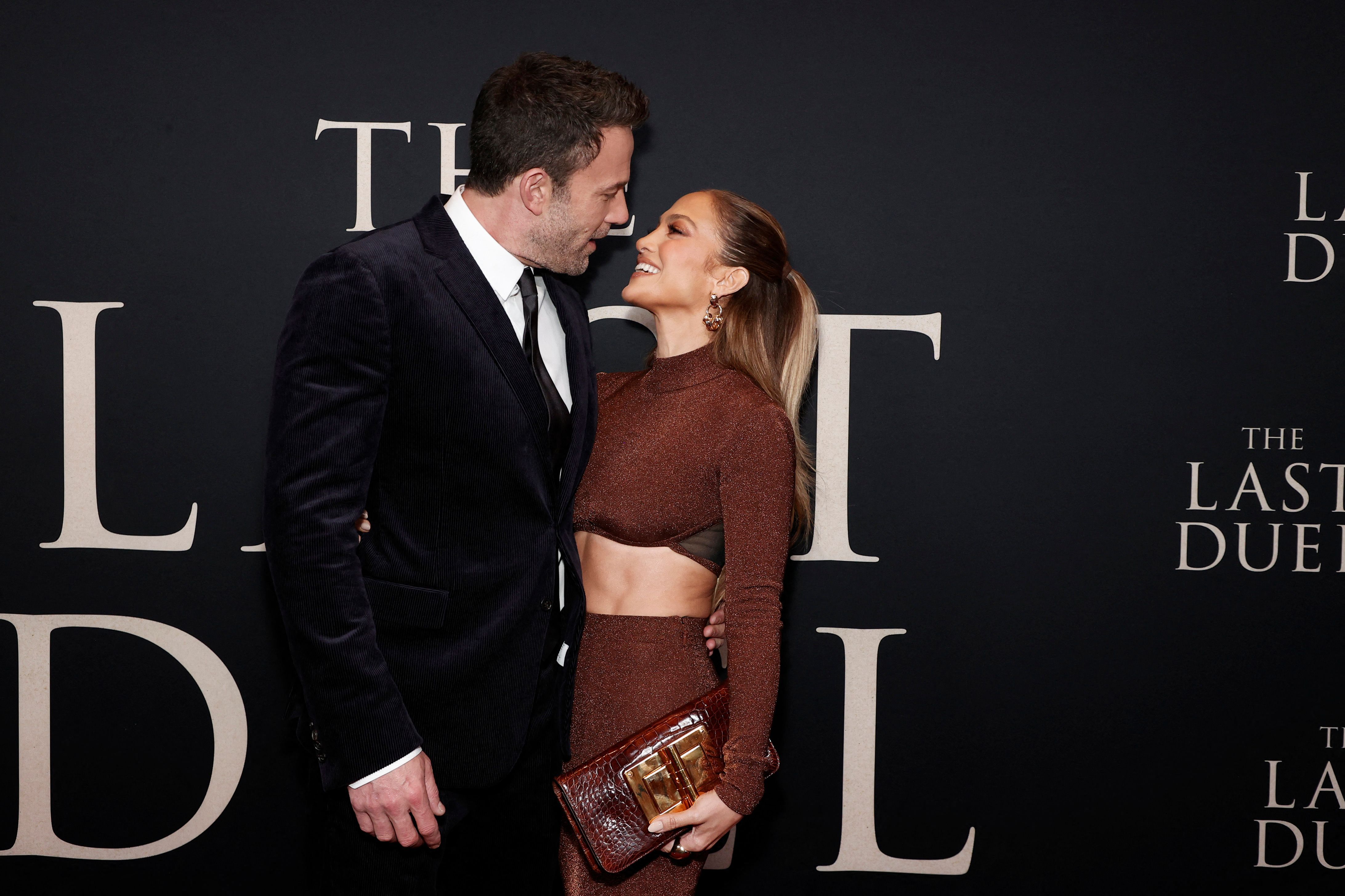 Pasangan slebritas Ben Affleck dan Jennifer Lopez