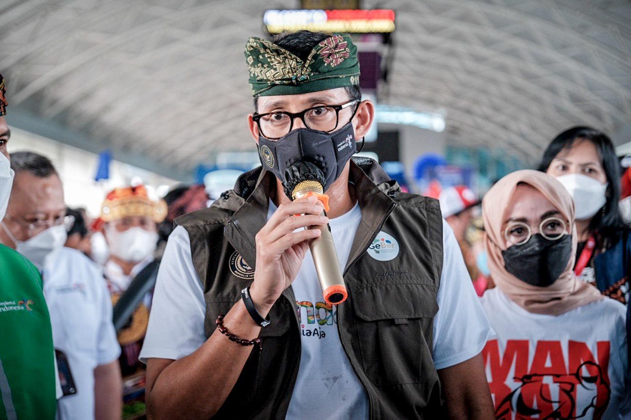 Menteri Pariwisata dan Ekonomi Kreatif (Menparekraf) Sandiaga Salahuddin Uno