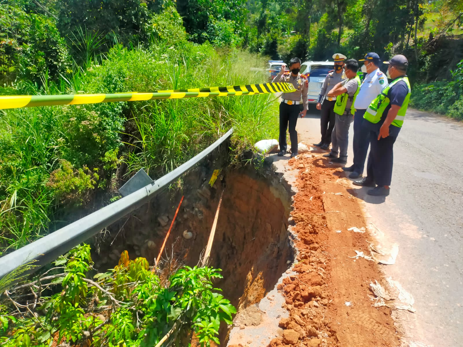 Dirlantas Sumut Cek Jalan Rusak di Payabungan, Pastikan Jalur Mudik 2022 Lancar