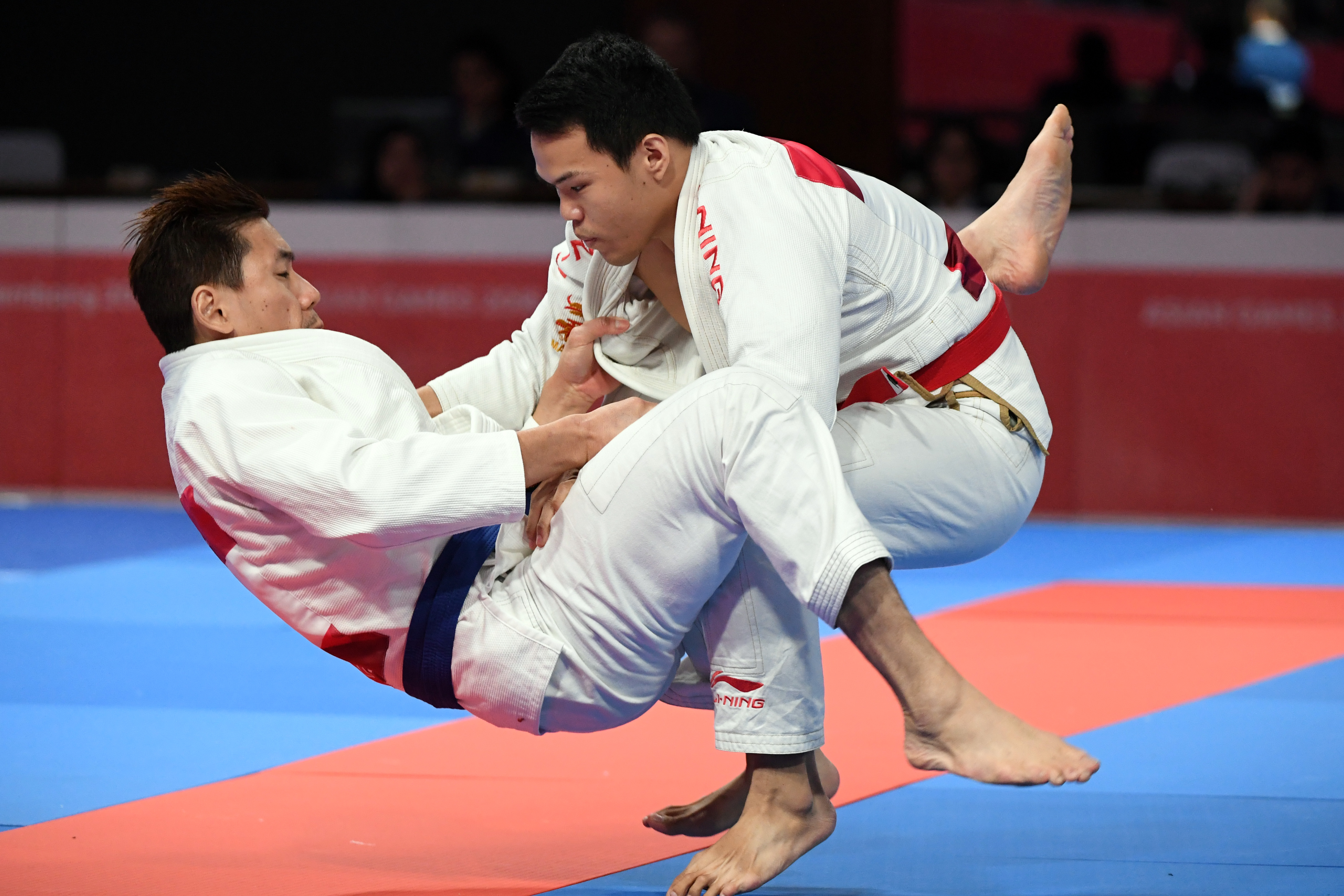 Ilutrasi--Laga Jujitsu di Asian Games 2018.