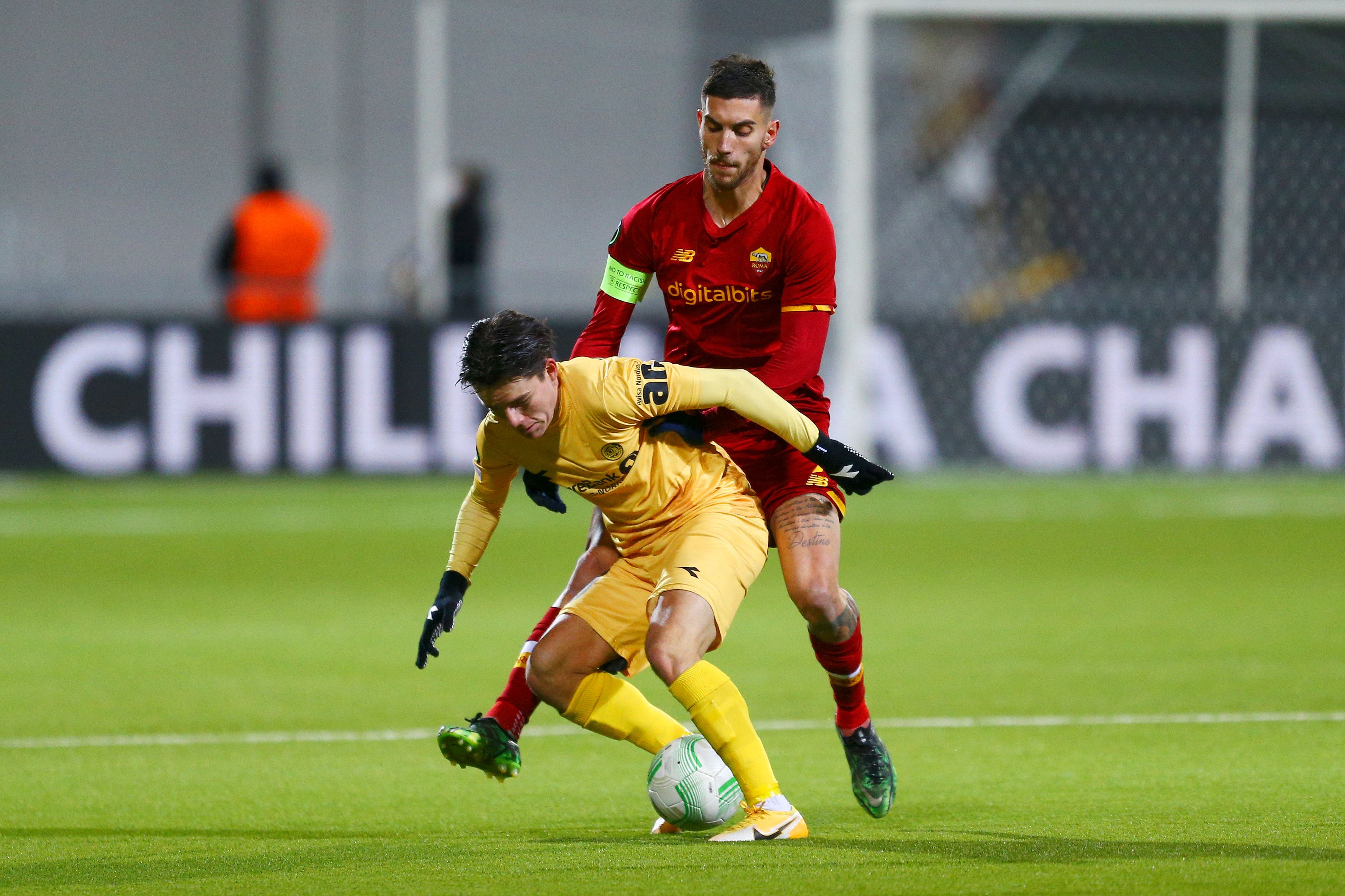 Laga leg pertama perempat final Liga Konferensi UEFA antara Bodo/Glimt dan AS Roma.