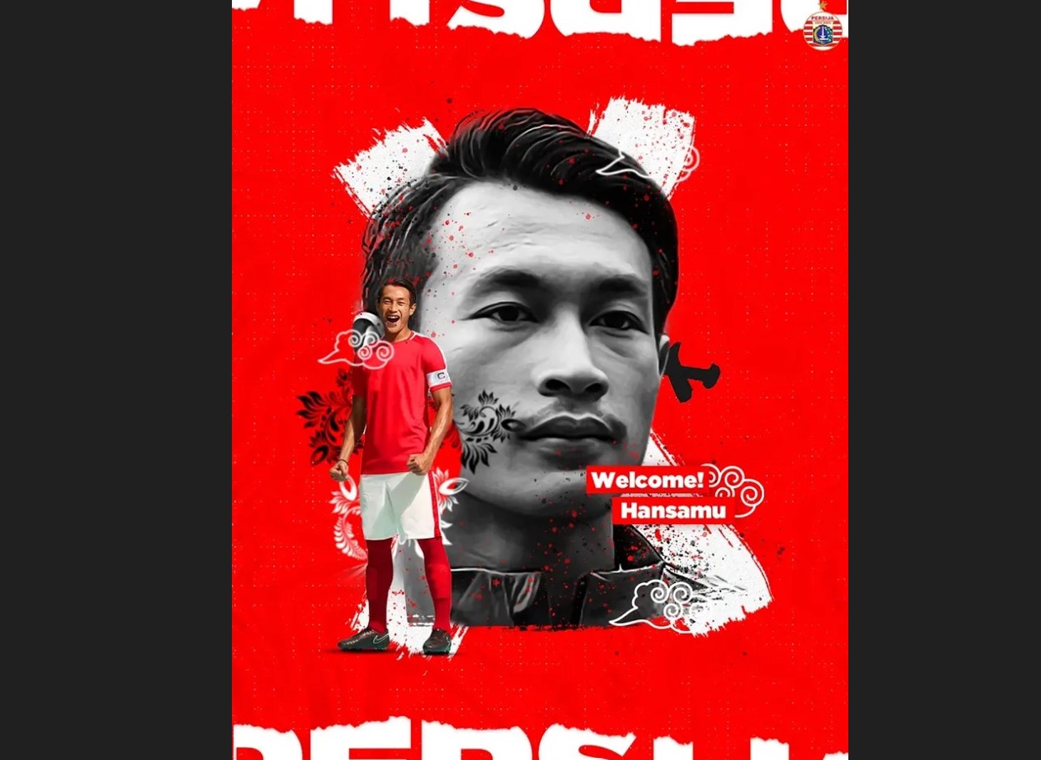 Persija mengumumkan perekrutan Hansamu Yama di akun media sosial mereka. 