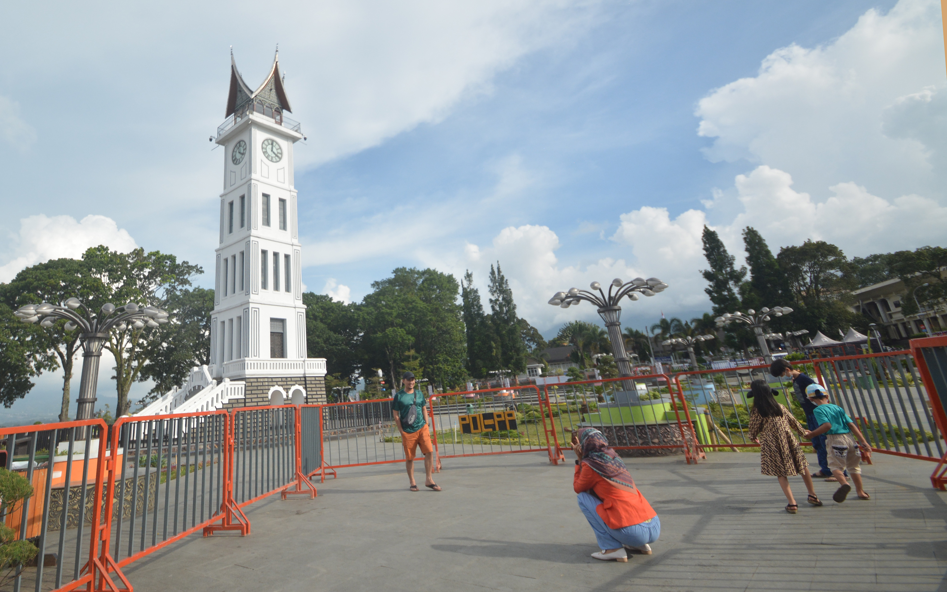 Kawasan wisata Jam Gadang di Buktitinggi, SUmatra Barat