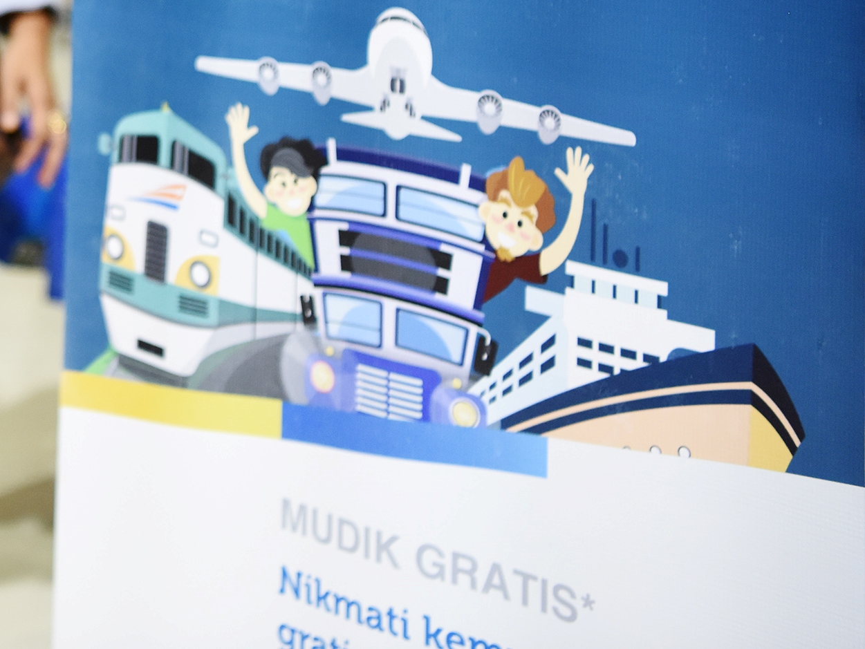 Ilustrasi mudik gratis BUMN.