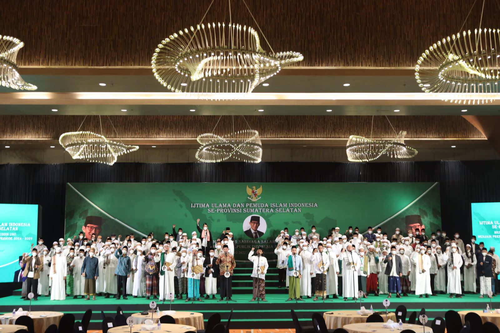 Ulama di Sumsel doakan dan dukung Sandiaga Uno menjadi Presiden pada 2024, Rabu (20/4/2022)