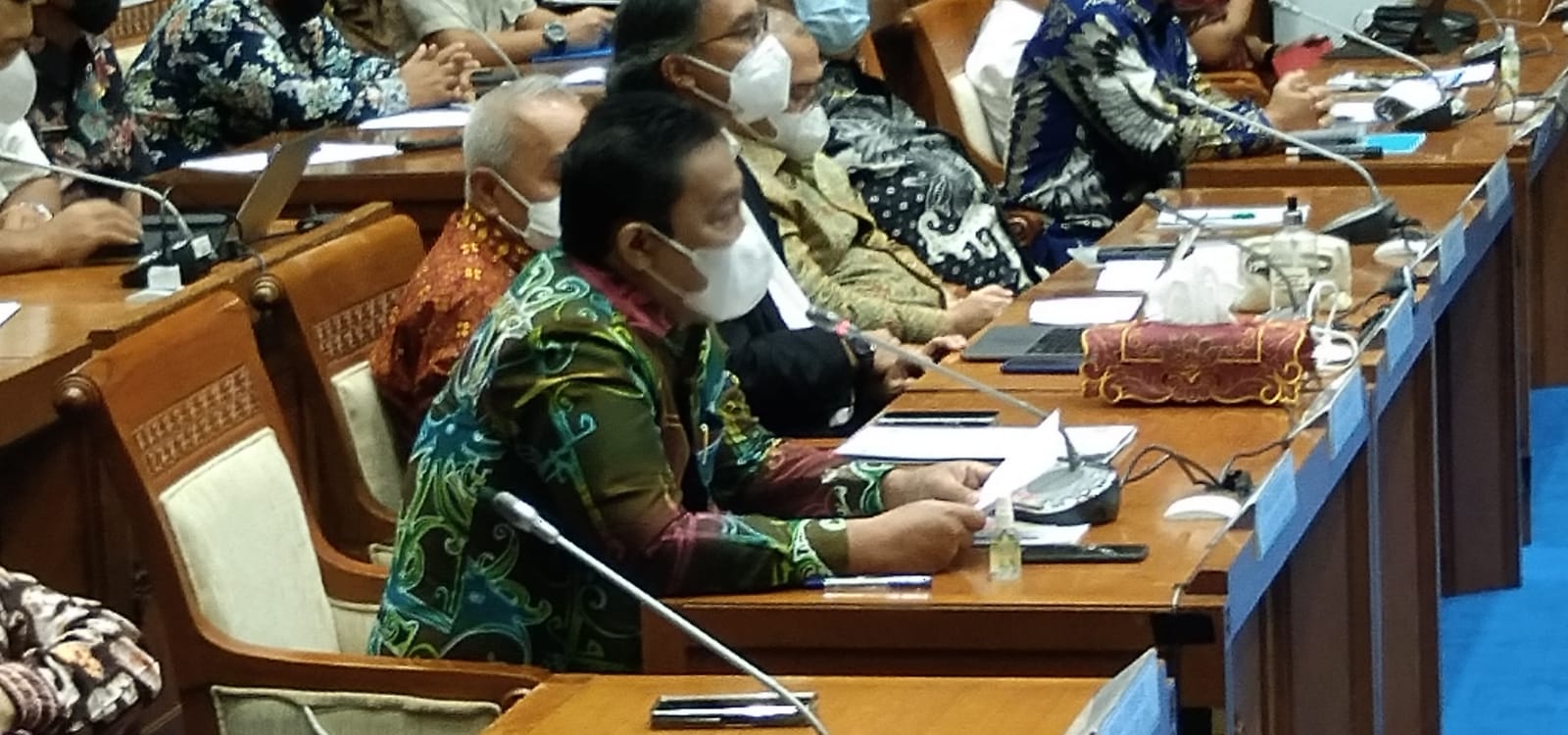 Wakil Gubernur Kalimantan Tengah Edy Pratowo dalam rapat dengar pendapat di DPR RI